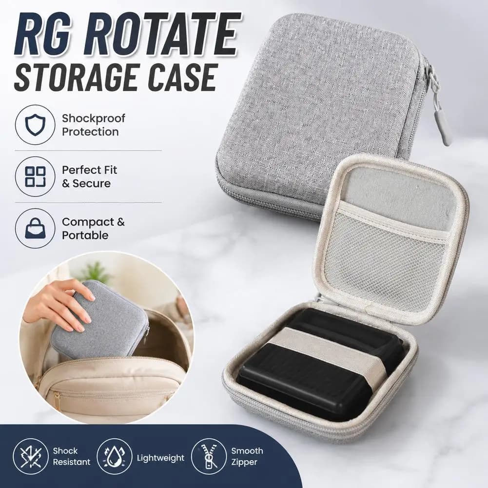 EVA Storage Bag For Anbernic RG Rotate Handheld Game Console Portable Anti Fall And Dust-proof Game Protection Accessories