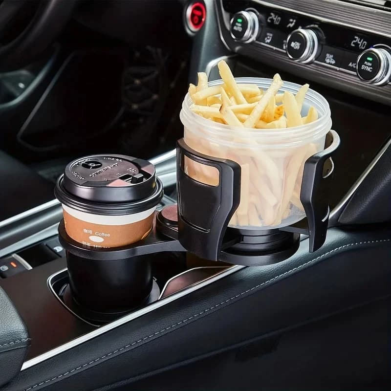 Multi-functional Dual Adapter Car Adapter Spareholder Adjustable With Phone Support Organizers for Aromatherapy