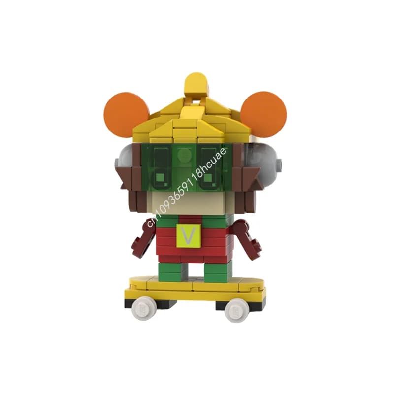133 Pezzi MOC 9 Volt Brickheadz, Gioco di Costruzioni, Regalo di Natale, Blocchi Educativi Fai-da-Te, Idea Creativa