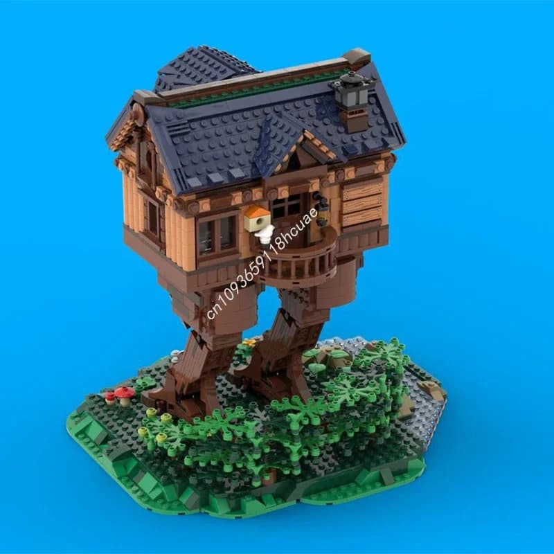1870pcs MOC Baba Yaga's Hut Building Blocks Christmas Display Ready Collector Edition Perfect for Exhibition Gift Birthday Gift