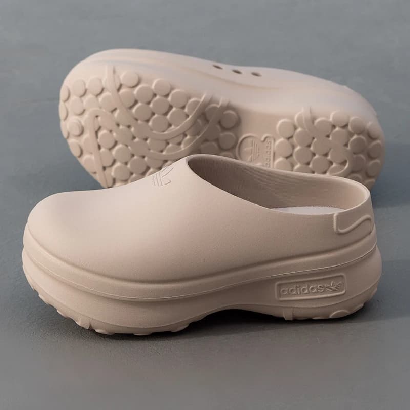 Adidas (Adidas) Trefoil Women's Sneakers, Fashionable Mules, Comfortable Breathable Casual Shoes, Sandals, Slippers Ie7052