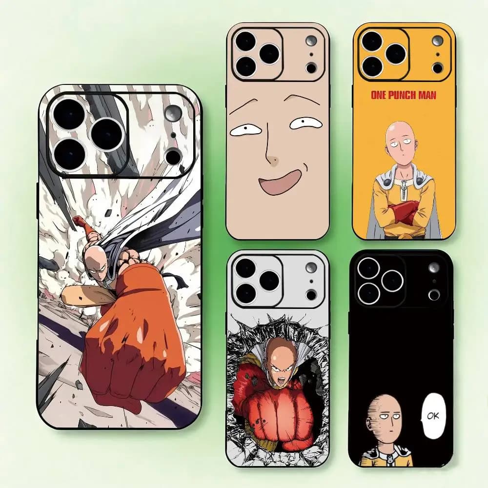 One-Punch Man Saitama gift Phone Case Silicone Soft For IPhone 17 16 15 14 13 X XR Plus Pro Max Plus