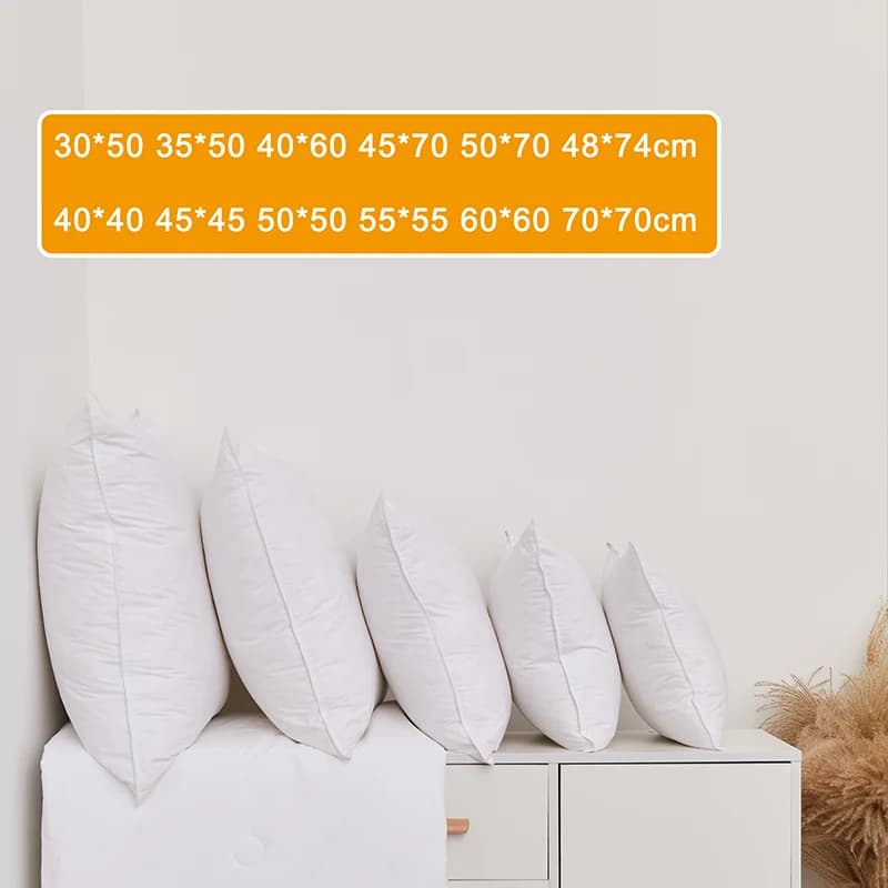 45*45 50*50 40*60 50*70 30*50cm 100% cotone piuma d'oca sedia da ufficio lombare supporto per la vita cuscino del sedile