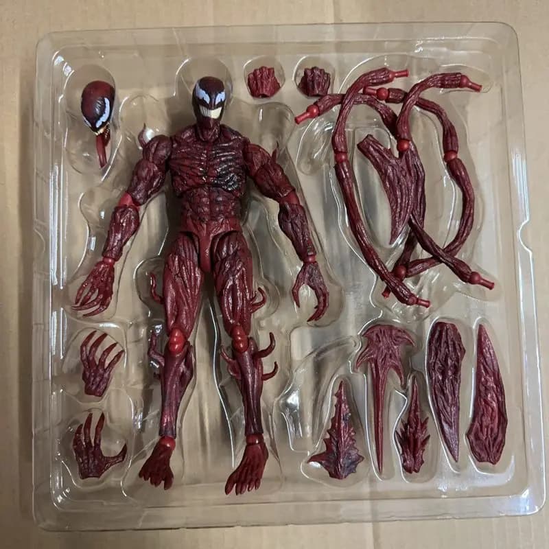 Action Figure Articolata SHF Carnage Marvel Venom 3 The Last Dance, Modellino da Collezione per Fan e Collezionisti Marvel