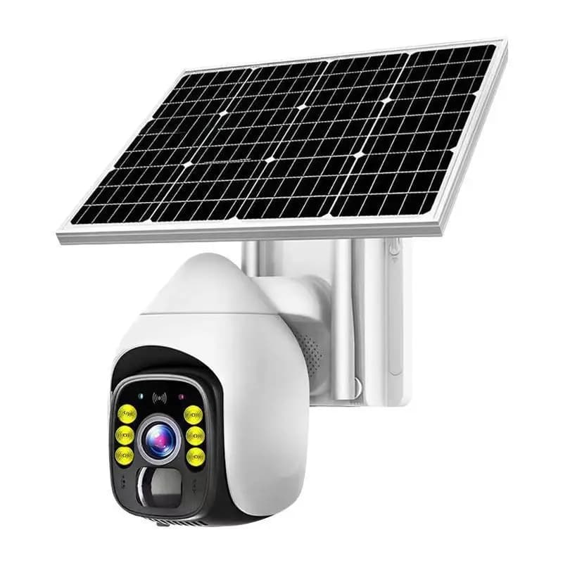 Telecamera IP Dome 2MP 1080P O-Kam APP a Energia Solare 4G/WIFI, Rilevamento AI Umanoide a Colori, Sicurezza Domestica, Monitoraggio Bambini