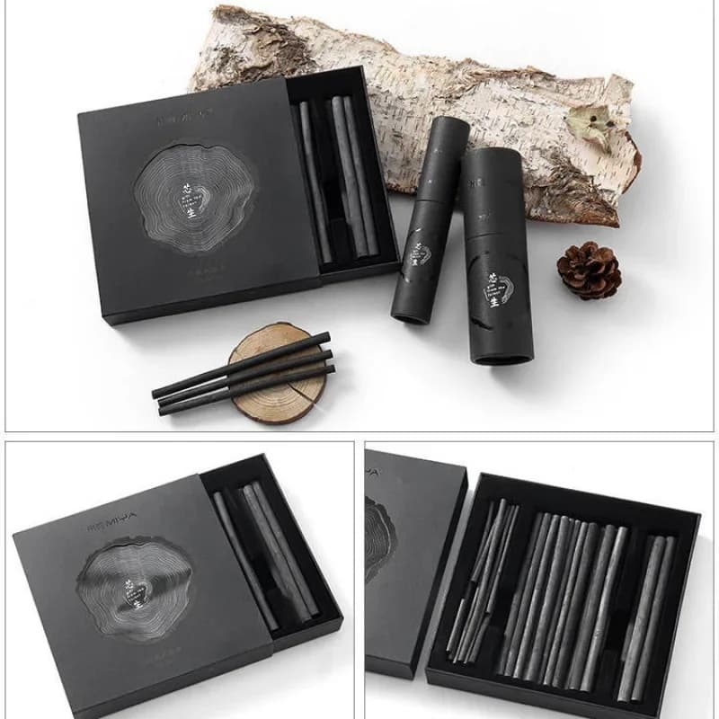 30/20 Premium Charcoal Sticks Sketch Black Artist Painting Supplies Feel Smooth and Not Easy To Crack