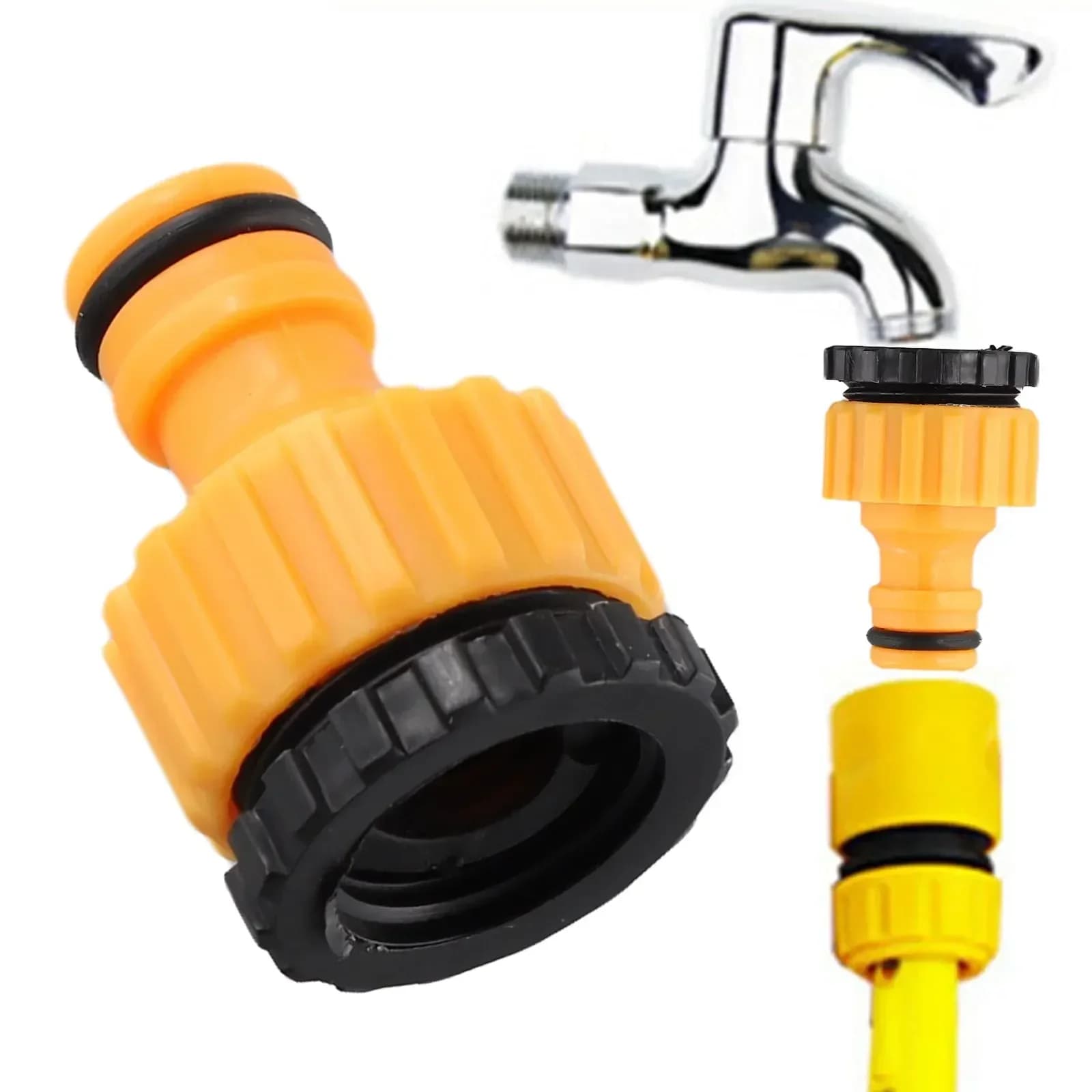 Car wash water gun connector quick connector, faucet connector garden irrigation connector universal faucet adapter plastic hose
