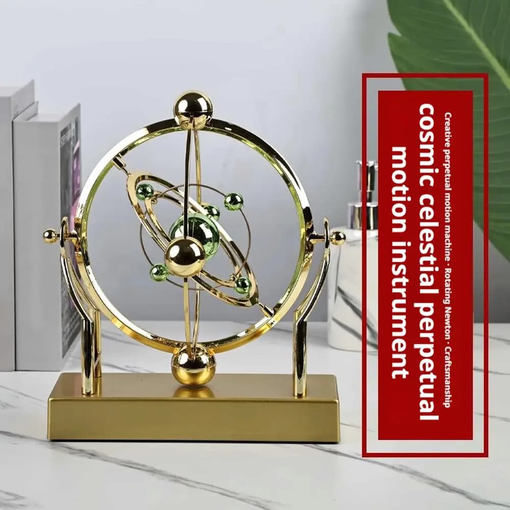 Rotazione Movimento perpetuo Pendolo di Newton Sfera di equilibrio Rotante Wobbler magnetico Terra Macchina a movimento perpetuo Ornamento da tavolo