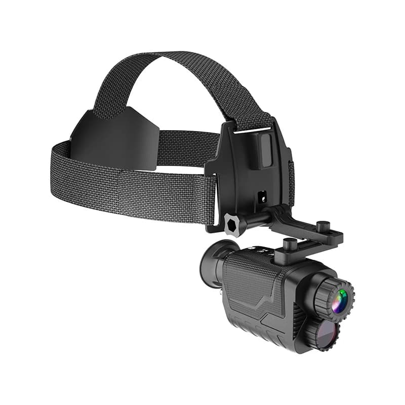 Occhiali per la visione notturna ricaricabili tramite USB: montati sulla testa, zoom ottico 8X, ampia visualizzazione, binocolo a infrarossi 4K per adulti