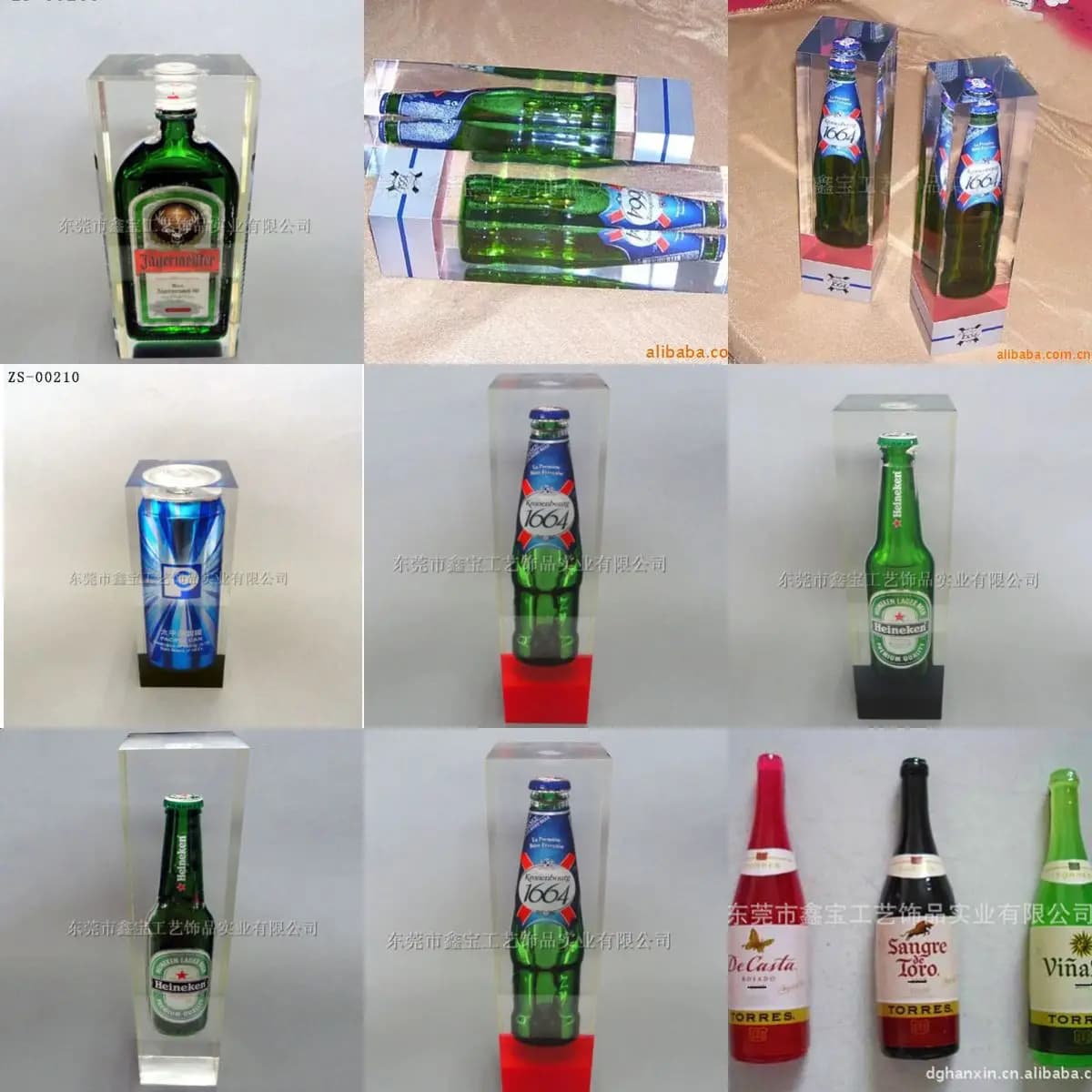 Custom Epoxy Resin Bottle Art, Embedded Liquor Display Craft, Corporate Promotional Gift Idea"