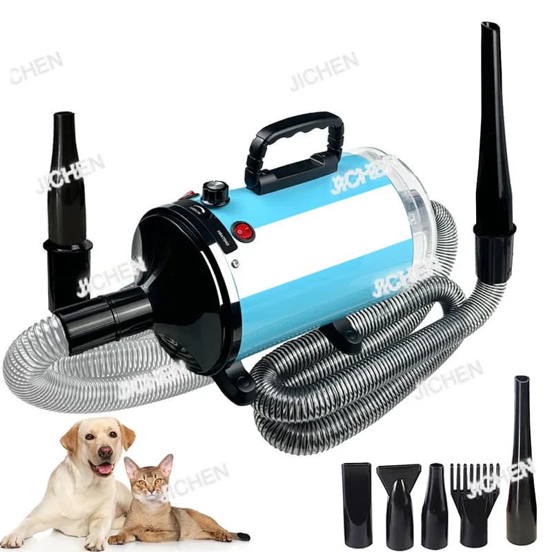 Asciugacapelli per toelettatura di animali domestici integrato 2 in 1 ad alta potenza di soffiaggio In 1 Asciugacapelli per toelettatura di animali domestici integrato ad alta potenza di soffiaggio