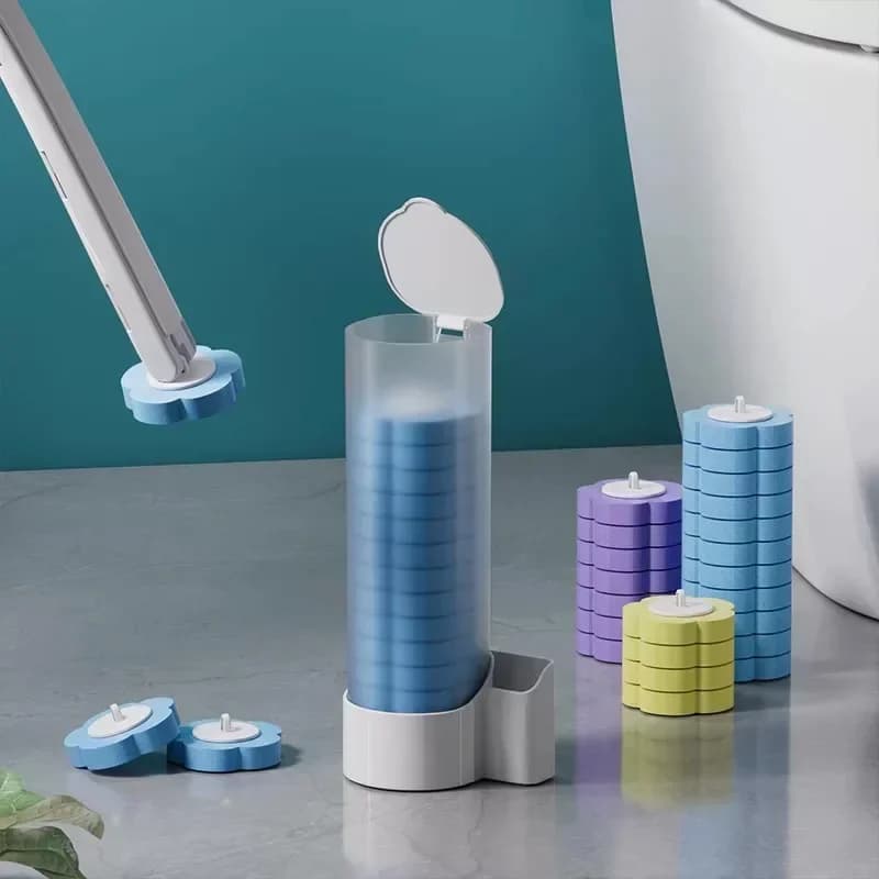 Toilet brush household cleaning tool set with disposable replacement head wall mounted disposable toilet brush 2026 new model