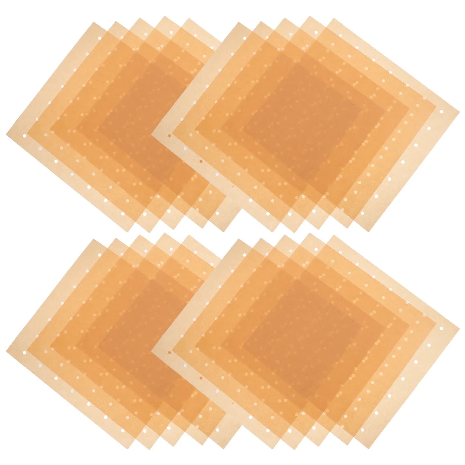 100Pcs Liners for Air Fryer Non-Stick Heat Resistant Rectangle Parchment Baking Sheets Safe Uncoated Disposable Air Fryer Paper