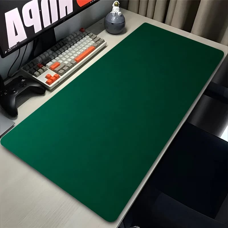 Tappetino per mouse alla moda, tappetino per tastiera da gioco per laptop, tappetino per mouse in gomma naturale giallo-verde, tappetino da scrivania esteso per computer, ideale come regalo