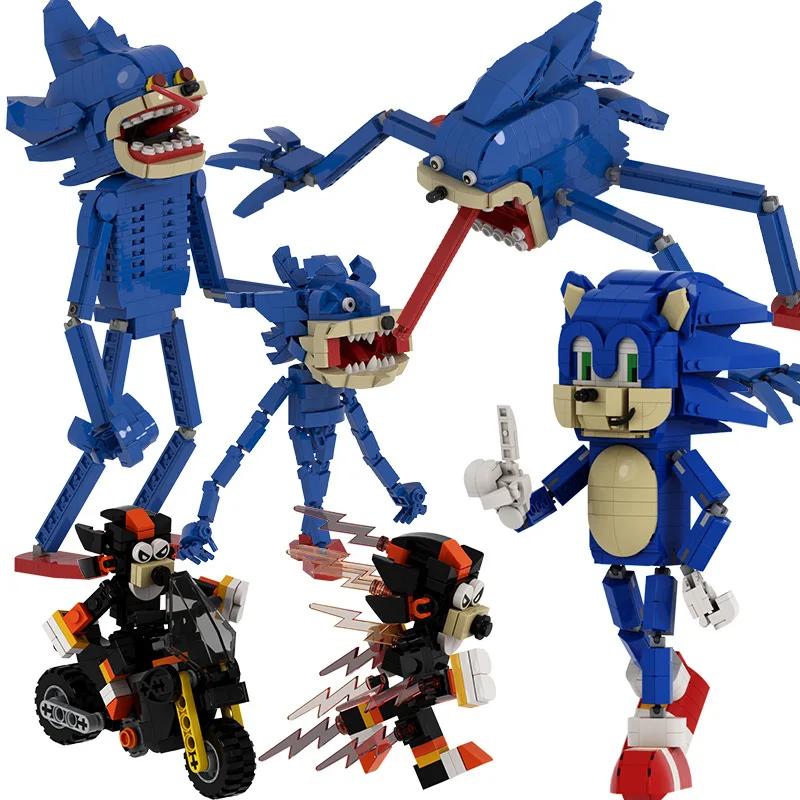 MOC Building Block Variante Sonic Assemblaggio creativo Collezione di hobby per bambini Modello giocattolo