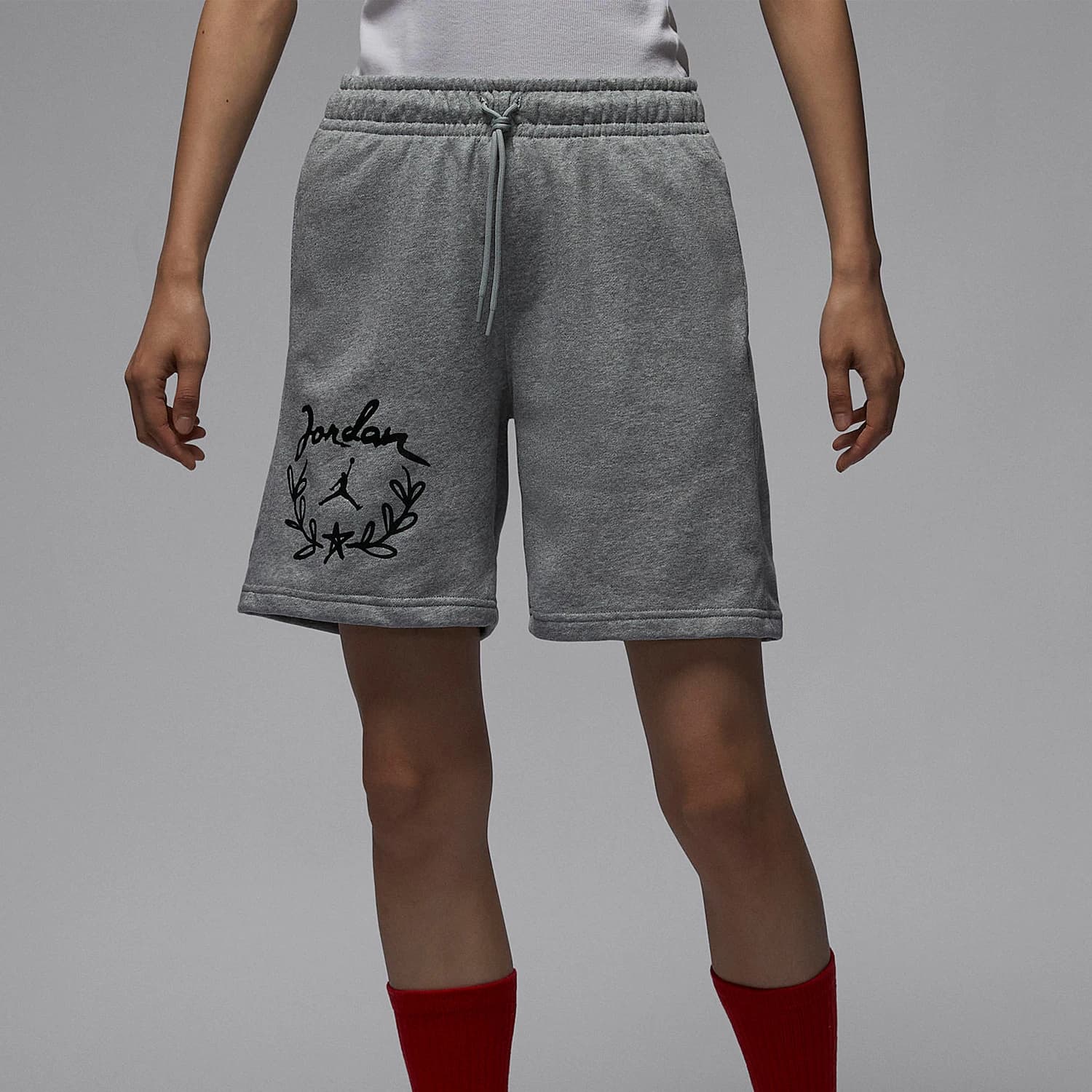 Pantaloncini sportivi in maglia con elastico in vita con coulisse Nike Authentic JORDAN da donna FN5784-063