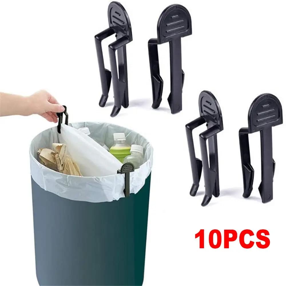 2/6/10pcs Bidone dei rifiuti Sacchetto della spazzatura Clip fissa Bidone della spazzatura per uso domestico Blocco supporto Creativo Home Organizer Anti-slip Morsetti per spazzatura