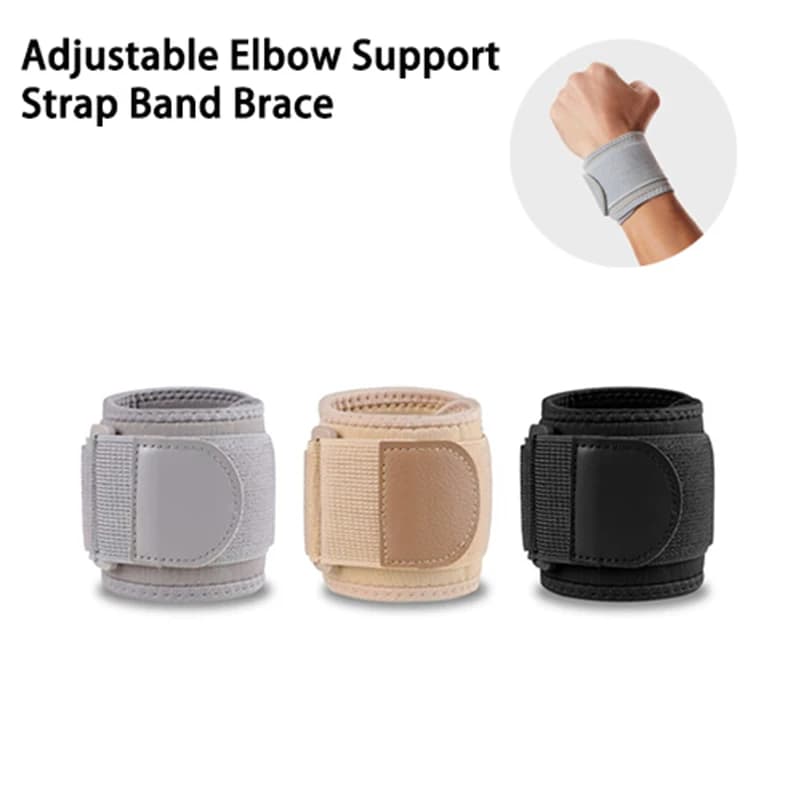 1/2PCS Gomito Bretelle Polso Velcro Regolabile Supporto Del Polso Brace Accessori di Protezione Per Il Fitness per Il Sollievo Dal Dolore della Mano Sinistra/Destra