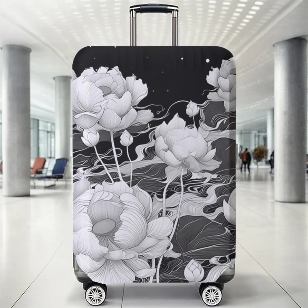Luggage Protective Cover With Cartoon Print