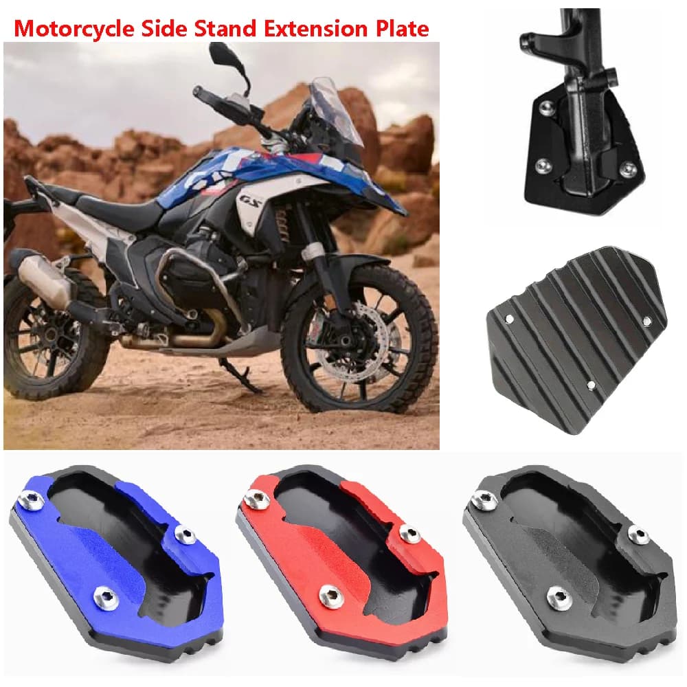 Adatto per BMW R1300GS ADV GS R1300 Adventure ACTIVE CHASSIS MODELLO SOLO Cavalletto laterale per moto Ingrandisci Pad Base Extender Estensione