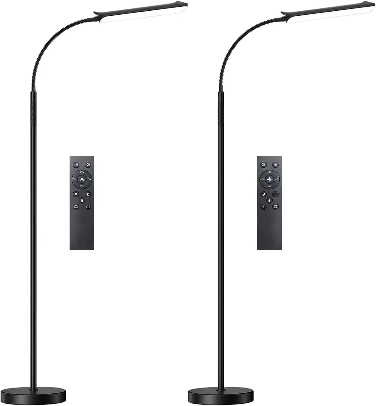 Lampada da Terra LED Dimmerabile 18W 1800LM con Telecomando, Compatibile con Presa Intelligente, Protezione per gli Occhi, per Soggiorno, Camera da Letto, Ufficio