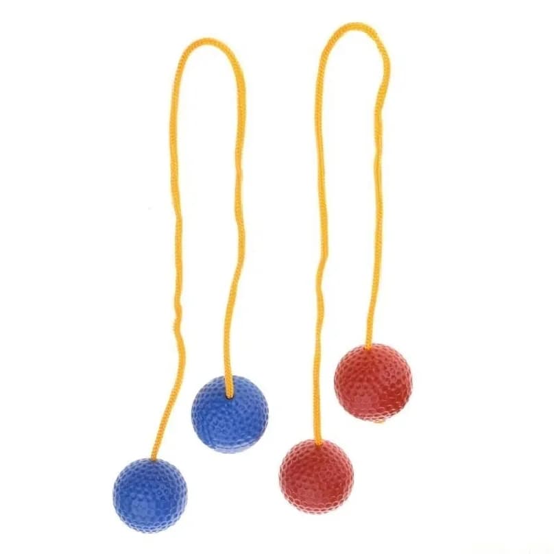 Ladders Toss Ball Replacement Hard Golf Training Ball Outdoor Redness and Blue Ladders Ball for Kids Adult Family
