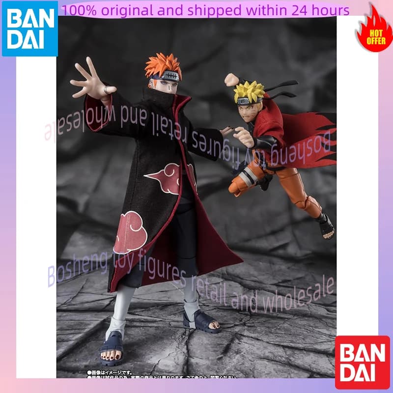 Original Bandai S.H.Figuarts Shf Naruto Shippuden Pain Tendo In Stock Anime Action Collection Figures Model Toys