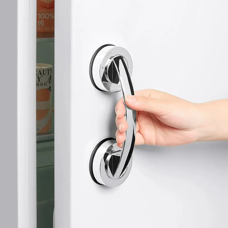 Maniglia per porta in vetro Maniglia piccola Maniglia adesiva senza punzonatura Ventosa forte Armadietto per risparmiare manodopera Mobili scorrevoli per frigorifero