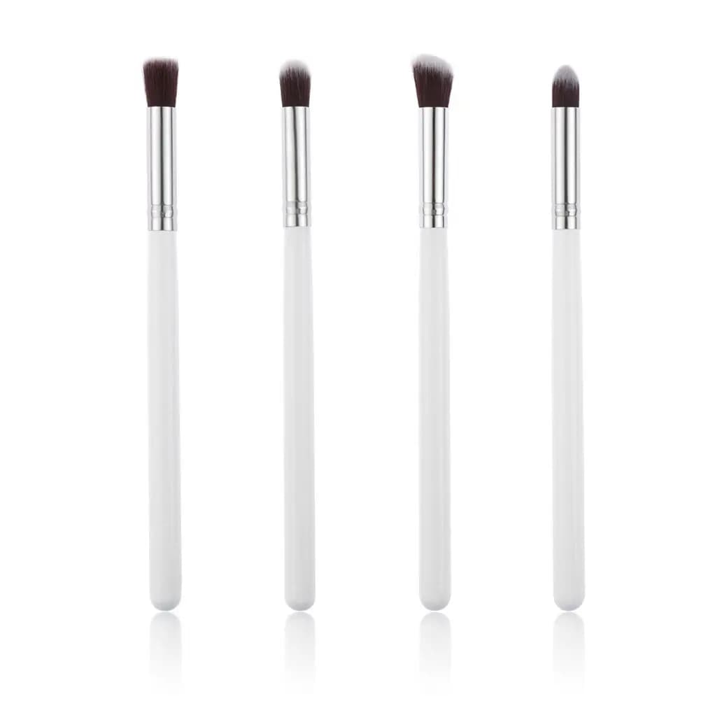 4Pcs Eyebrow Brush Set Soft Horse Hair Professional Eye Makeup Brushes for Eyeshadow Blending Liner Shading Travel Friendly