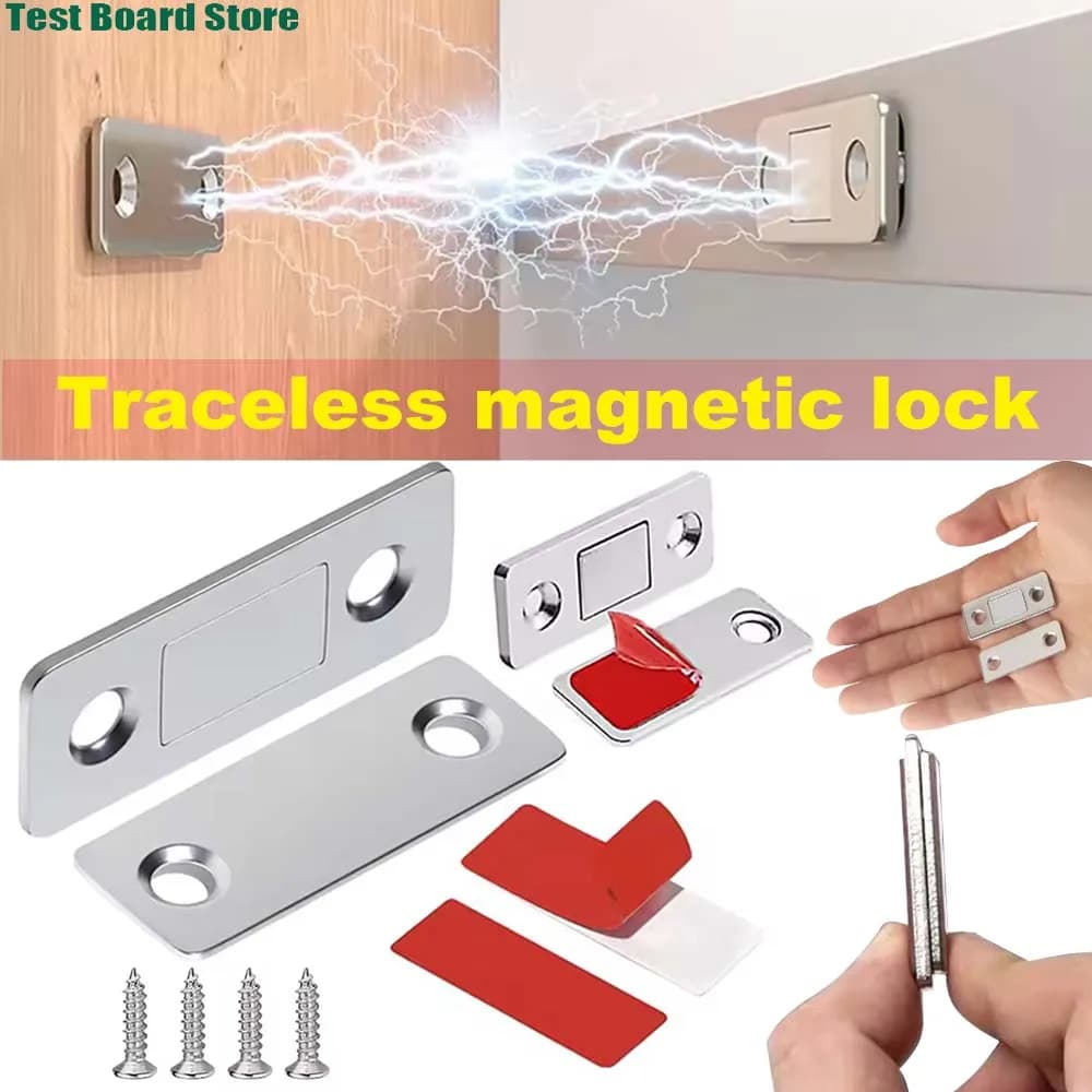 Chiusura magnetica per armadio da 1 pezzo, magneti per porta del cassetto con adesivo forte, chiusure magnetiche per chiusura della porta della cucina