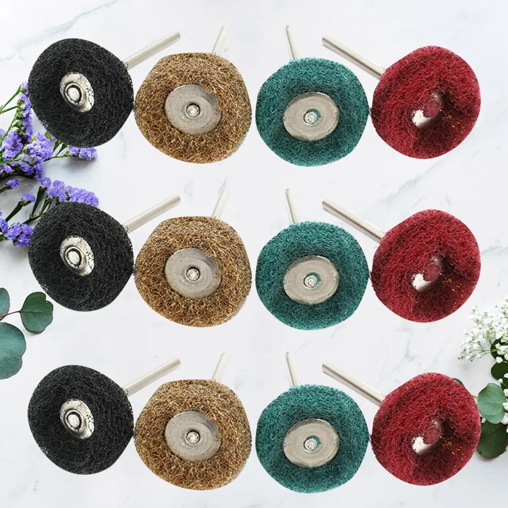 80pcs Buffing Wheel Set Nylon Polishing Wheels For Drill Rotary Tool Metal Surface Polishing Abrasive Discs Rust Removal Tool