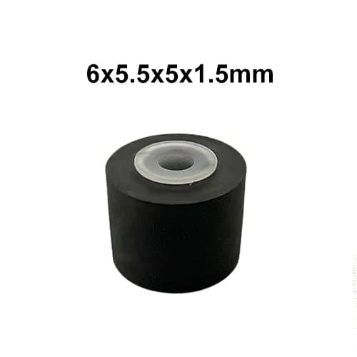6x5.5x5x1.5mm Walkman Tape Drives Pinch Roller Audio Repeater Deck Pressure Recorder Cassette Deck Rubber Beltv Wheel Pulley