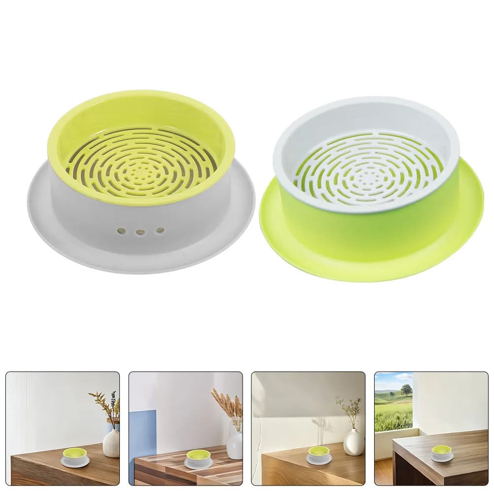 2Pcs Hydroponic Cat Grass Growing Planter Soilless Indoor Plant Box Quick Growth Pet Kit Sprouting Container Hydroponic Pots