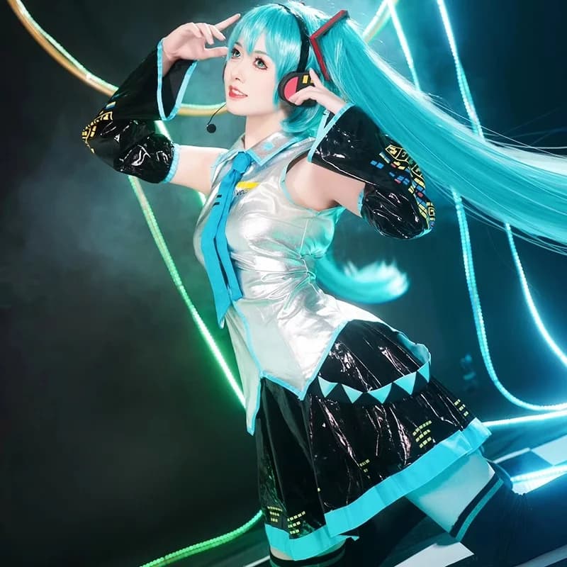 NUOVE donne Hatsune Miku Anime Costume Cosplay Costume da neve JK Abito da marinaio Uniforme scolastica Halloween Set completo per donne Ragazze
