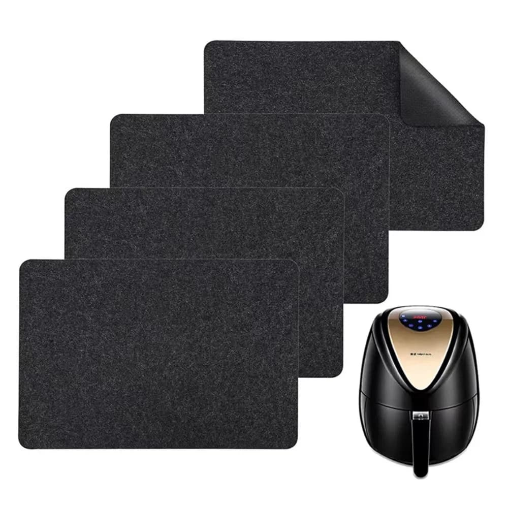 Tappetini protettivi resistenti al calore da 4 pezzi 40X30 cm per friggitrice ad aria, controsoffitto da cucina, caffettiera, microonde