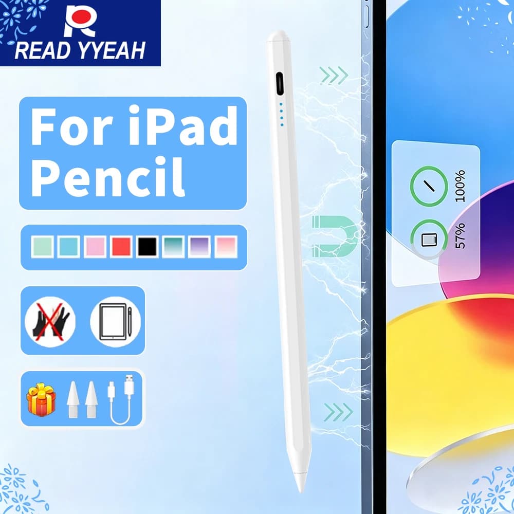 Nuova Penna Stilo con Riconoscimento del Palmo 2026 per iPad M4 M5 A16 iPad Pro 11 12.9 13 Air 11 Mini 7 6 - Matita ad Alta Precisione per Disegno e Scrittura