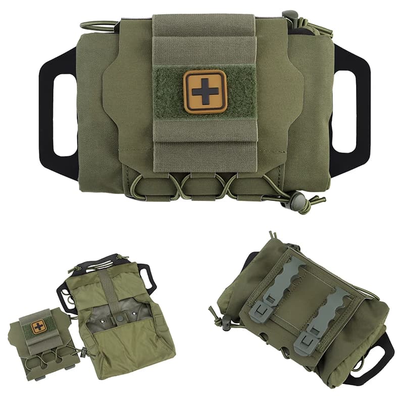 Tactical Molle Rapid Deployment IFAK Pouch Kits Survival First Aid Kit Bag EDC Pouch Outdoor Camping Hunting Waist Pack