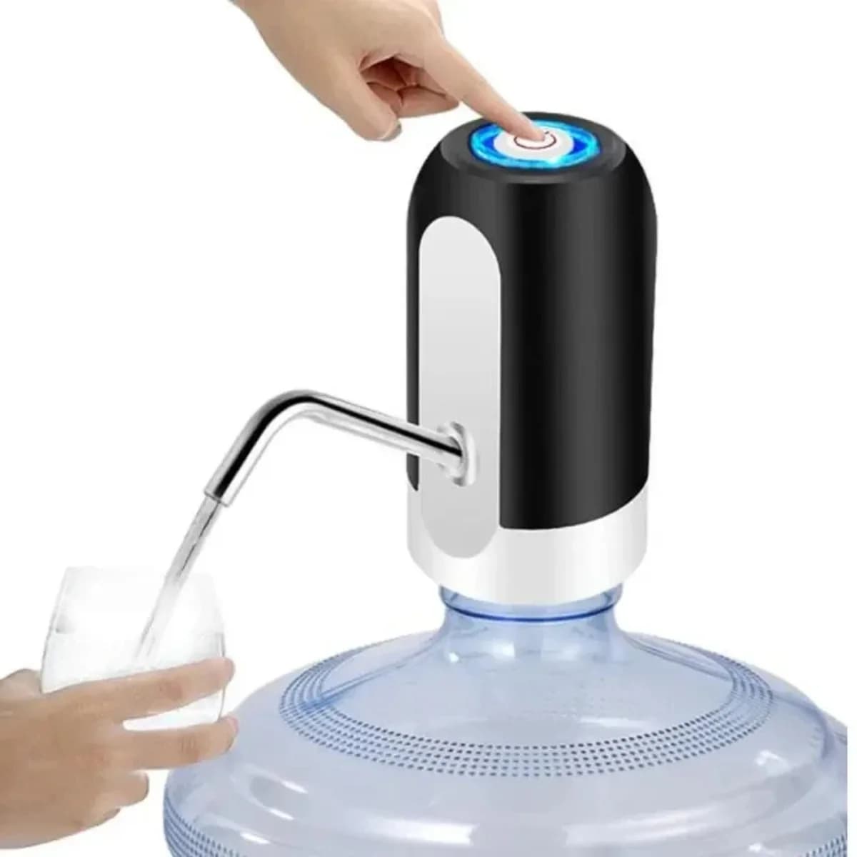 Distributore automatico di acqua elettrico, pompa wireless ricaricabile tramite USB per acqua in bottiglia, acqua potabile portatile intelligente One-Touch So