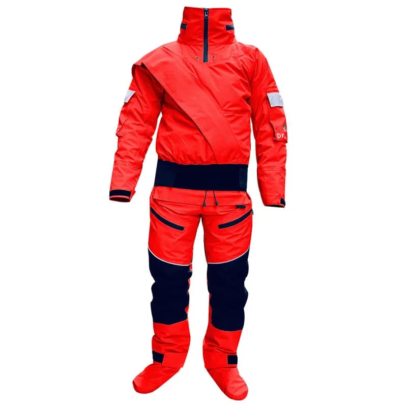 Tute asciutte per kayak da uomo con cappuccio Tuta intera per bambini impermeabile Canoa Rafting Pesca Salvataggio Abbigliamento Acqua fredda