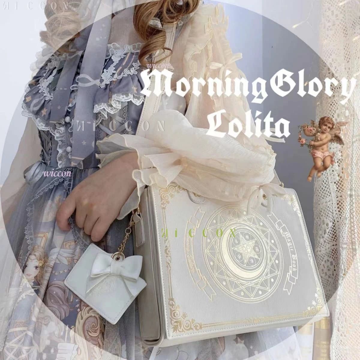 2026 New Arrival Original Design Moon & Star Magic Book Lolita Bag Flap Cover Sweet Elegant Women Crossbody Backpack Handbag