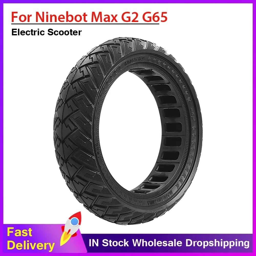 Pneumatico Tubeless 60/65-6.9 pneumatico solido resistente alla perforazione per Ninebot Max G2/G65 Scooter elettrico parte del pneumatico della ruota posteriore Non pneumatica