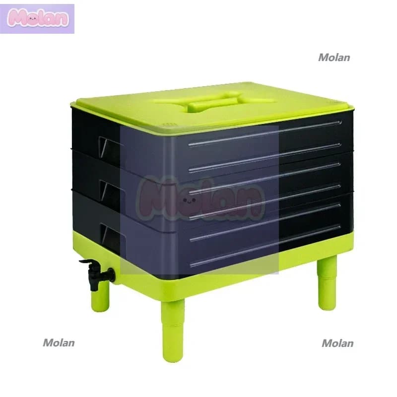 Vendita diretta in fabbrica 4 vassoi Pp 65L Worm Compost Bin Fattoria per il riciclaggio di rifiuti alimentari in giardino
