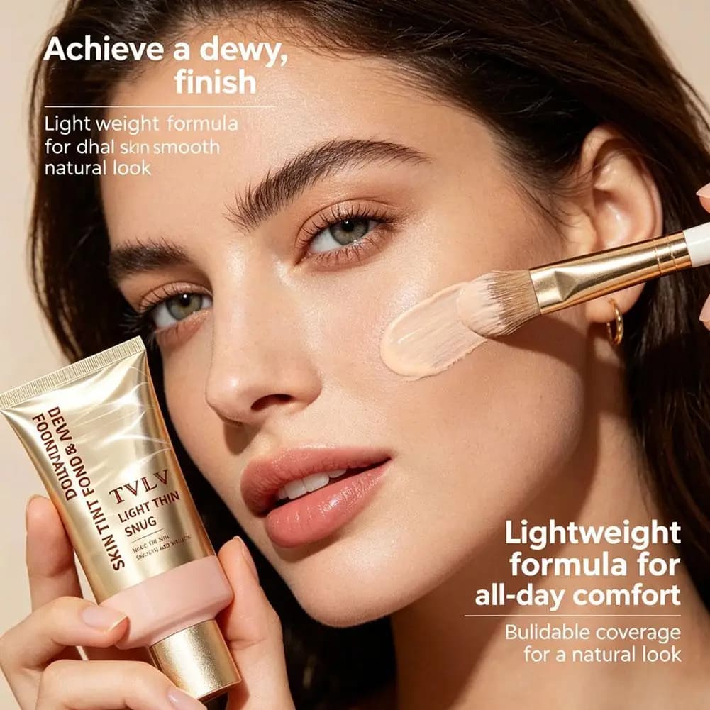 Moisturizing Foundation Natural Effect, Light Texture, Long Life Corrector for All Skin Types