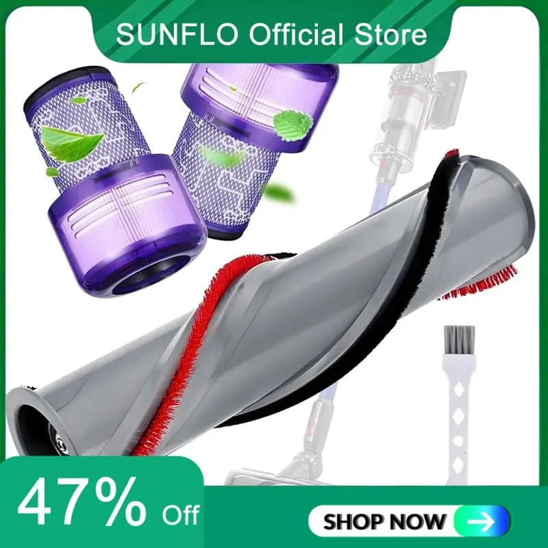 SUNFLO Pezzi di ricambio V11 Filtro per Dyson, Spazzola per aspirapolvere Dyson serie V11, Accessori per spazzole di ricambio