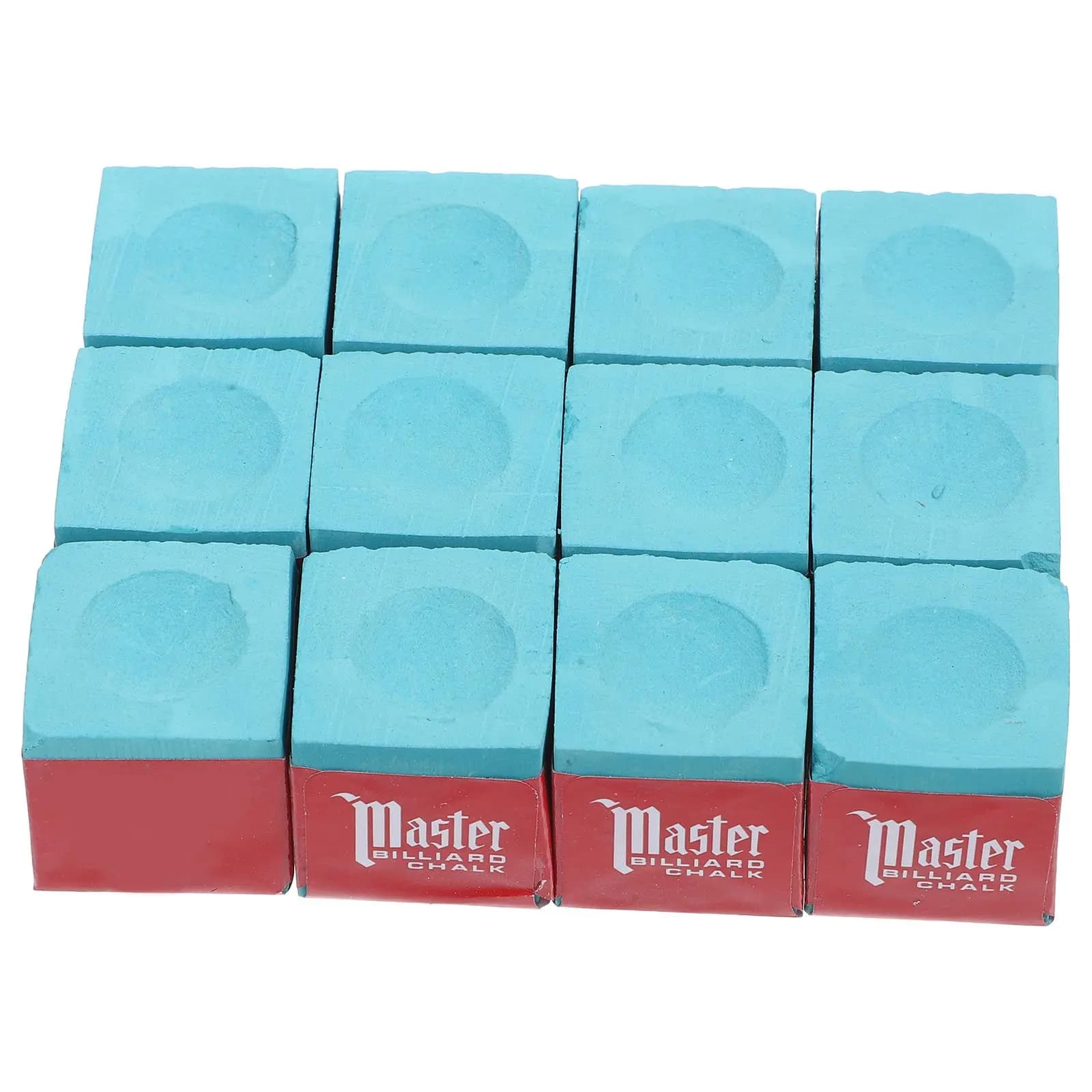 12Pcs Pool Chalk for Billiards Cues Enhanced Tip Adhesion Smooth Surface Non Flake Formula Pool Table Chalk Cue Friction