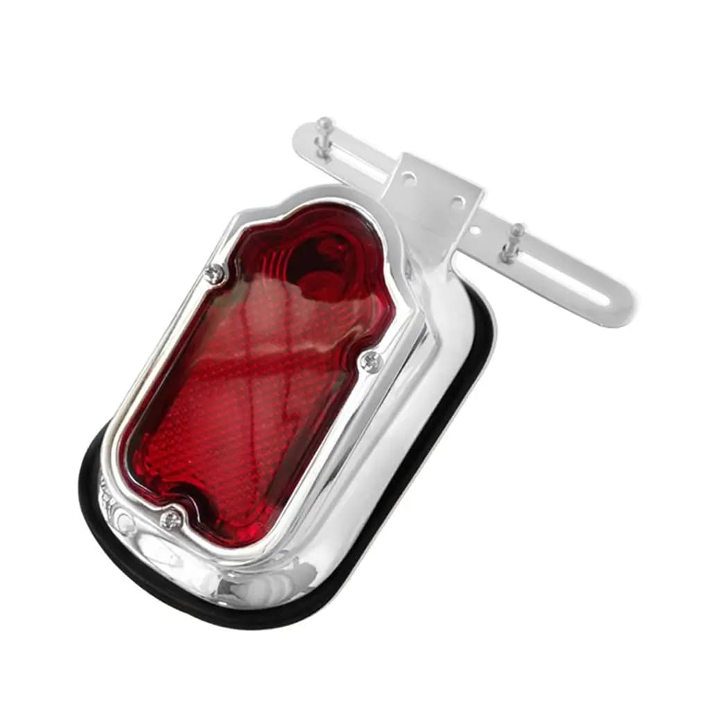 Fanale posteriore integrato per moto Lampada freno a LED posteriore cromata Tipo di lampadina Faro di segnale per la sicurezza di guida