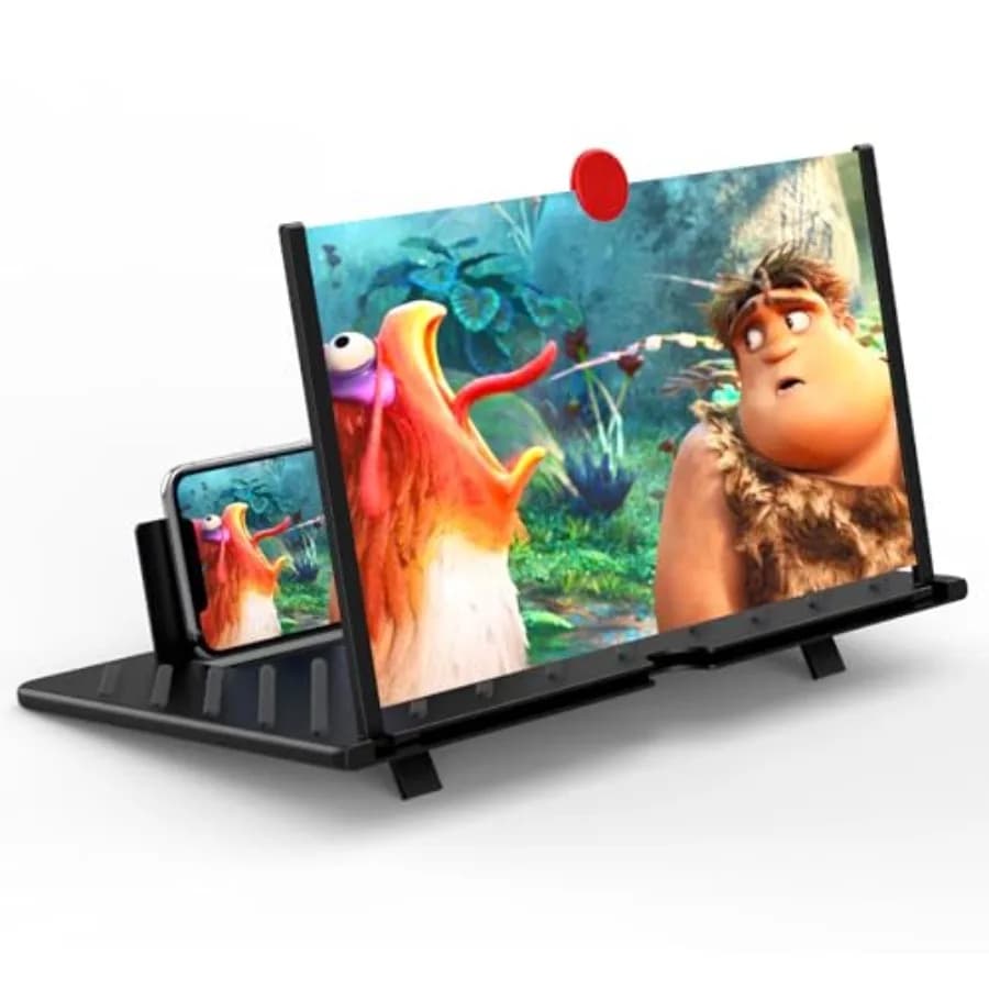 Lente d'ingrandimento per cellulare da 20 pollici, proiettore 3D HD per film, video e giochi, pieghevole