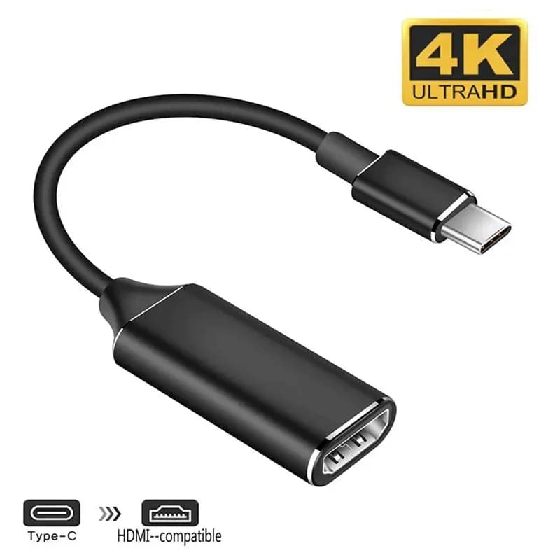 Cavo compatibile da tipo C a HDMI Convertitore da USB C a HDMI Adattatore cavo HDTV Ultra HD 4K USB 3.1 per MacBook Samsung Xiaomi Huawei