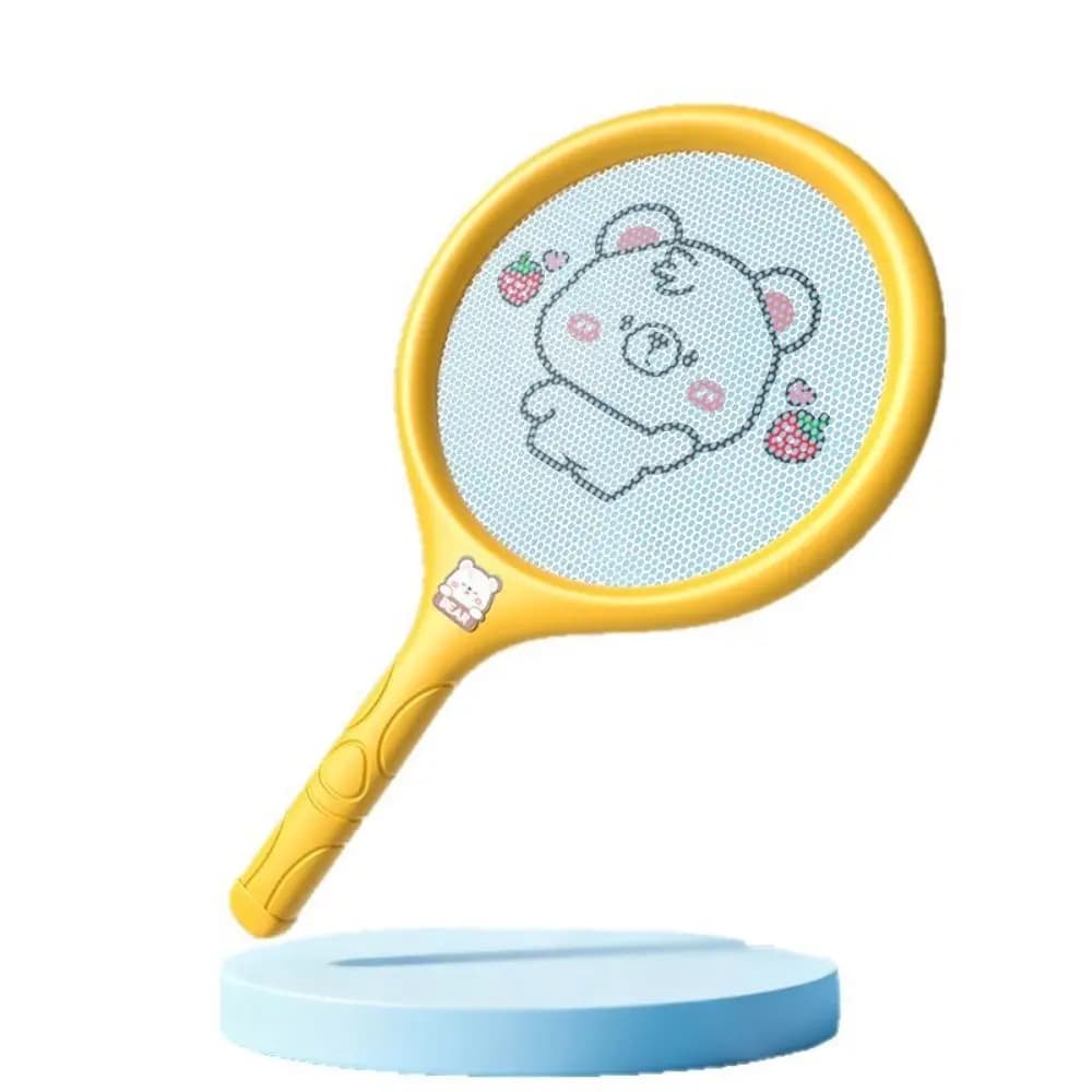 Set da badminton e tennis con impugnatura comoda, racchette in plastica antiscivolo portatili con volani leggeri