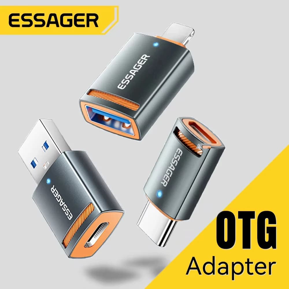 Adattatore OTG USB 3.0 ssager, connettore multiplo da USB-C a Micro USB-A femmina a maschio, convertitore per iPhone, Samsung, MacBook